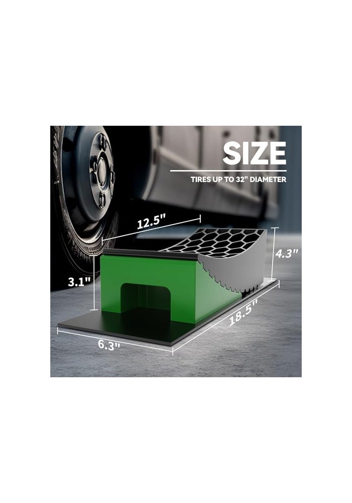 RVMATE Camper Levelers 8Piece Kit RV Leveling Blocks Camper Wheel Chocks Including Two Curved Levelers Two Chocks and Two Rubber Grip Mats in Storage Carrying Bag - Image 3
