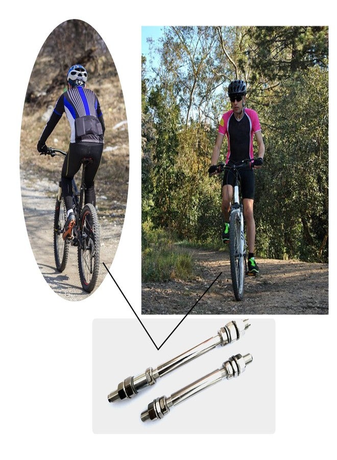 Setaria Viridis Bicycle Axle Bike Axle Bike Hub Mountain Bike Axle Bicycle Multiple Speed Rear Hub Axle Bicycle Wheel Hub Axle Metal Bike Axle Bicycle Axle Quick Release Rear Solid Shaft Lever - Image 2