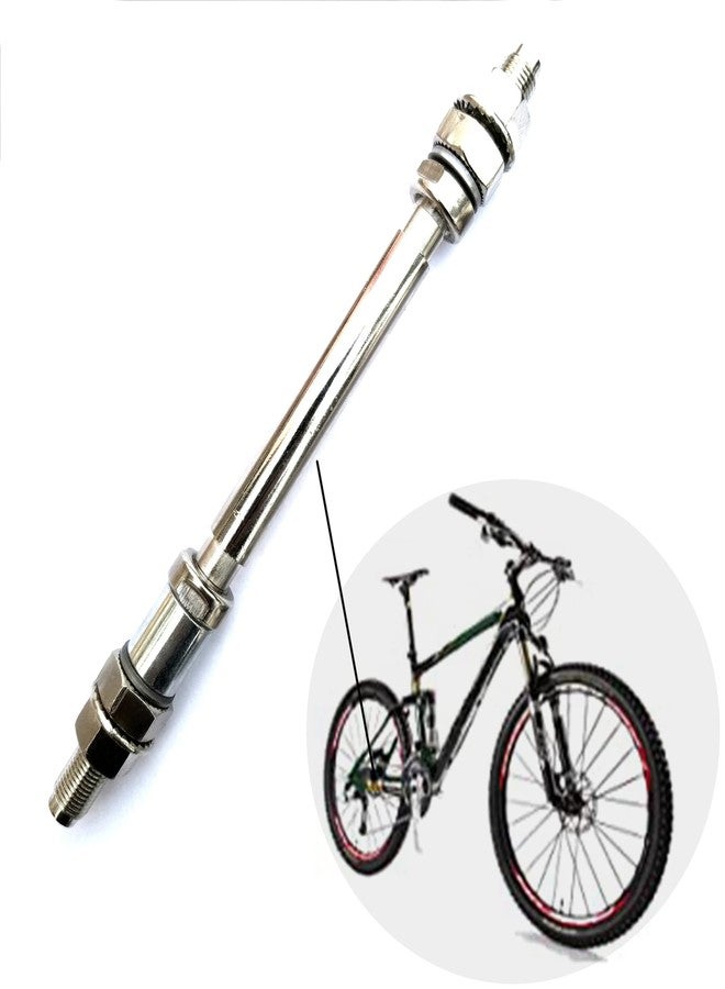 Setaria Viridis Bicycle Axle Bike Axle Bike Hub Mountain Bike Axle Bicycle Multiple Speed Rear Hub Axle Bicycle Wheel Hub Axle Metal Bike Axle Bicycle Axle Quick Release Rear Solid Shaft Lever - Image 1