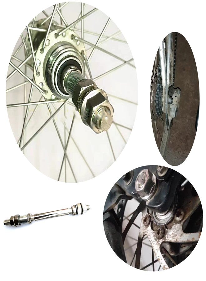 Setaria Viridis Bicycle Axle Bike Axle Bike Hub Mountain Bike Axle Bicycle Multiple Speed Rear Hub Axle Bicycle Wheel Hub Axle Metal Bike Axle Bicycle Axle Quick Release Rear Solid Shaft Lever - Image 4
