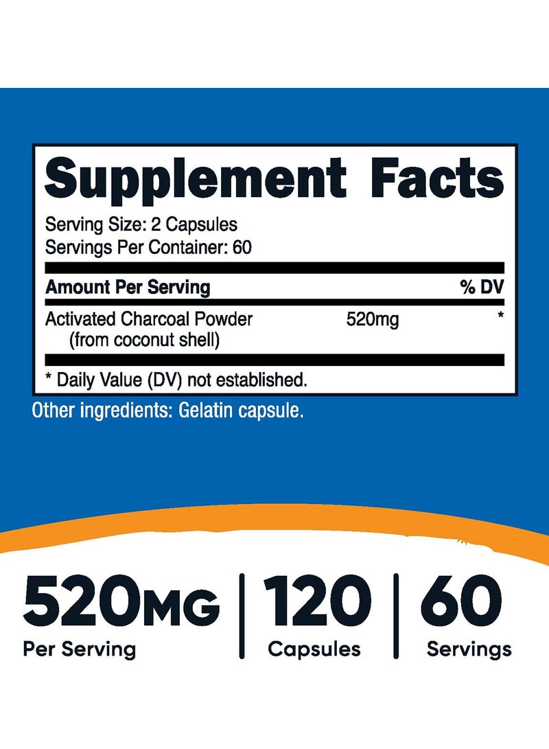 Nutricost فحم مفعل 1 زجاجة - Image 2