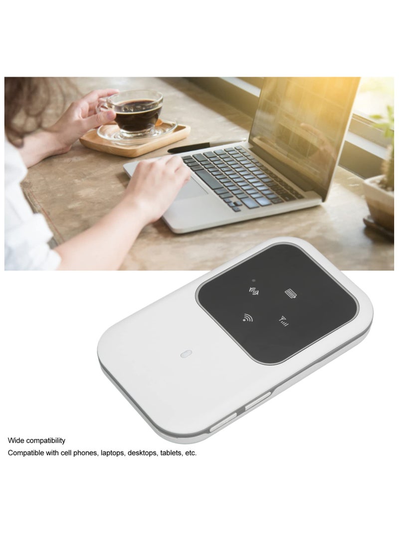 SYOSI 4G LTE WiFi Mobile Hotspot, 3G 4G LTE Mobile WiFi Mobile Router, with SIM Slot High Speed Pocket WiFi Router Connect up to 10 Devices, 2400mAh Battery, for Car Outdoor Travel - Image 3