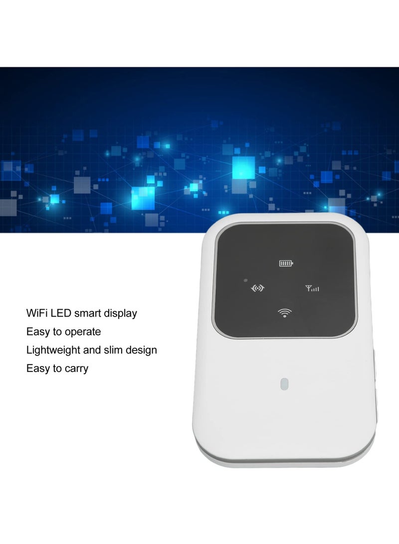 SYOSI 4G LTE WiFi Mobile Hotspot, 3G 4G LTE Mobile WiFi Mobile Router, with SIM Slot High Speed Pocket WiFi Router Connect up to 10 Devices, 2400mAh Battery, for Car Outdoor Travel - Image 4