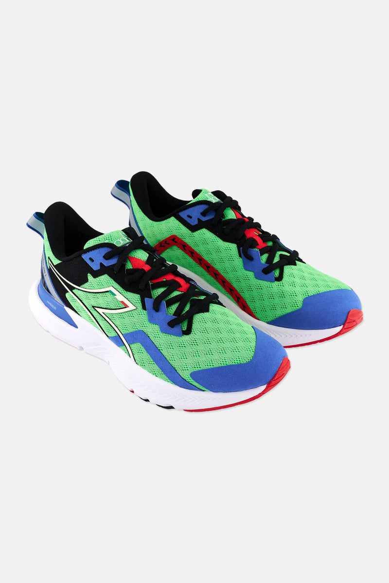 Men Lace Up Training Shoes, Multicolor