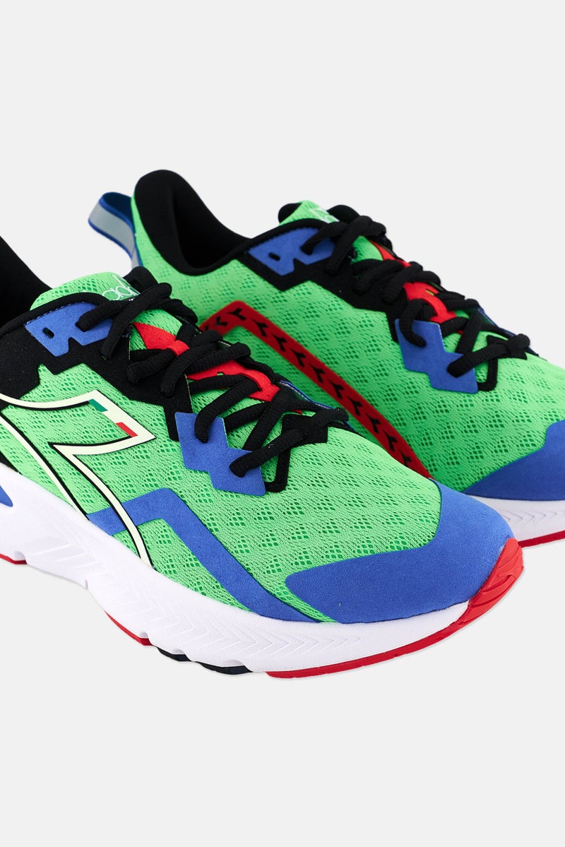 Men Lace Up Training Shoes, Multicolor
