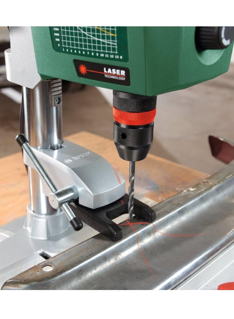 Bosch Home and Garden PBD 40 Bench Drill (710W, Max Drilling Diameter in Steel/Wood: 13mm/40mm, 90mm Drilling Stroke, Multi-color, Packaged in Cardboard) - Image 5