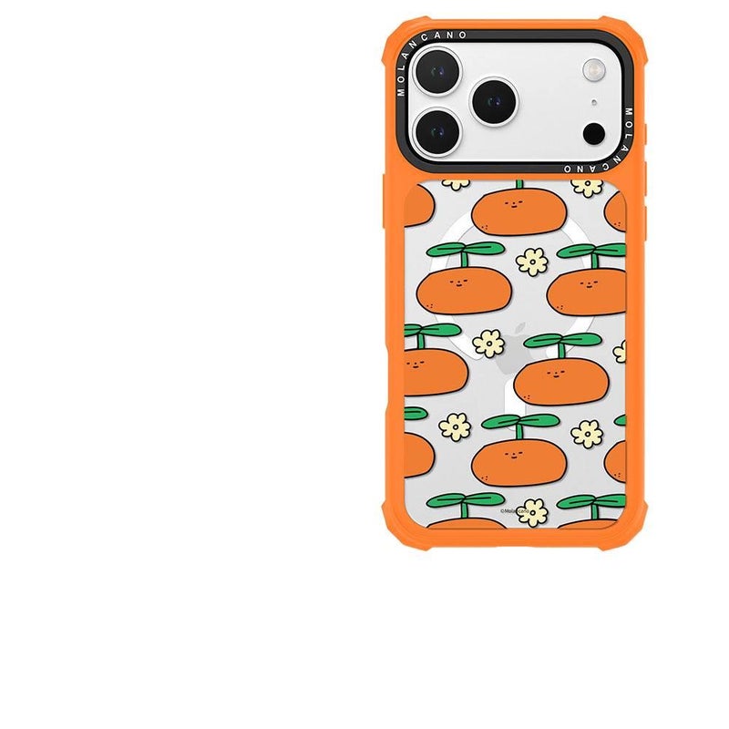 MagSafe Case | Acrylic | Strong Magnetic | Orange | Drop Protection | Shockproof Cover for iPhone 17 / 17 Air / 17 Pro / 17 Pro Max - Image 2
