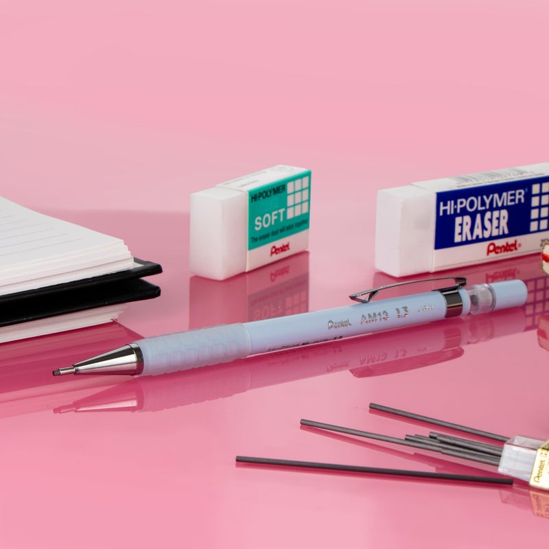 Pentel Sharp 1.3 Mechanical Pencil  (1.3Mm)  Extra Thick Line  Includes Refill Lead  Writing/Office/Test-Taking Pencil  Pastel Blue Barrel (Am13Lbps) - Image 3
