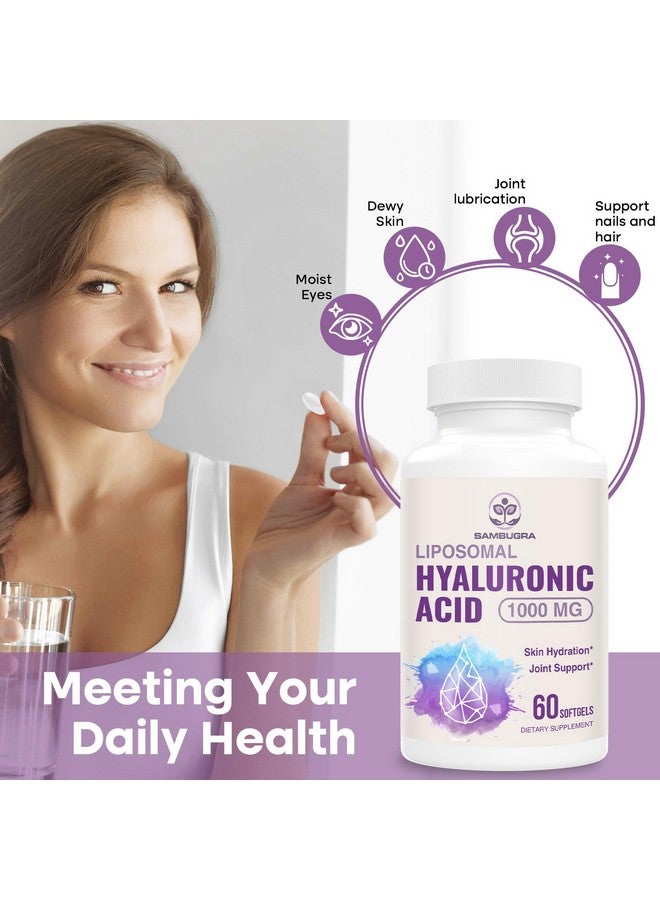 Sambugra Liposomal Hyaluronic Acid 1000mg, High BioavailabilityHyaluronic Acid Capsules, Dietary Supplement Support Skin and Bones, 60 Capsules - Image 3