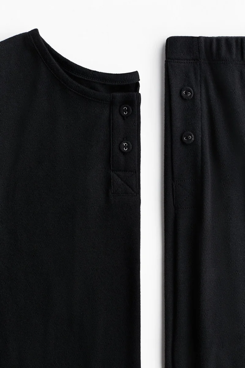 H&M Pointelle-knit pyjamas