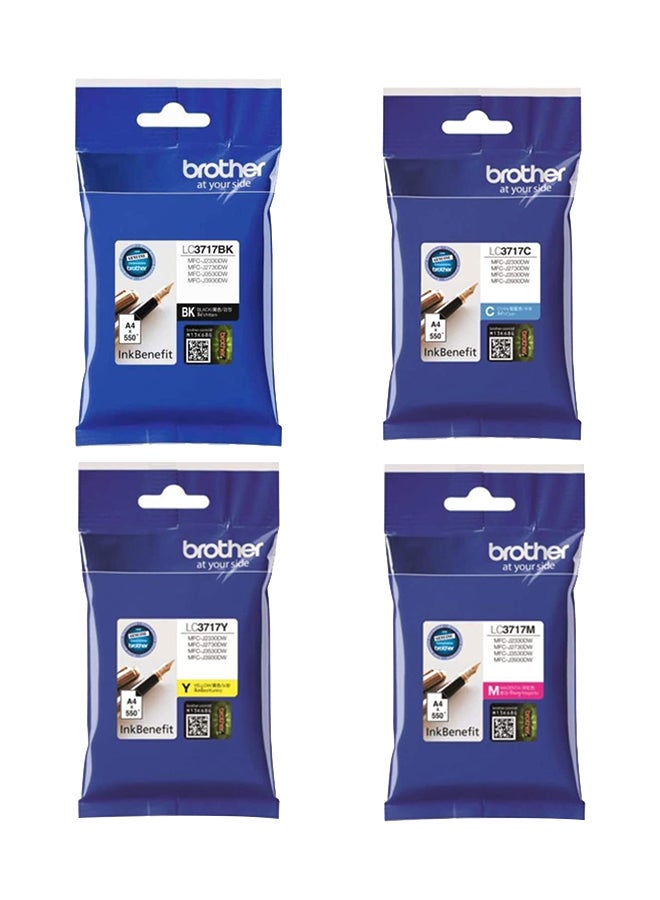 brother LC3717 Ink Set for MFC-J2330DW, MFC-J2730DW, MFC-J3530DW and MFC-J3930DW Multicolor - Image 1