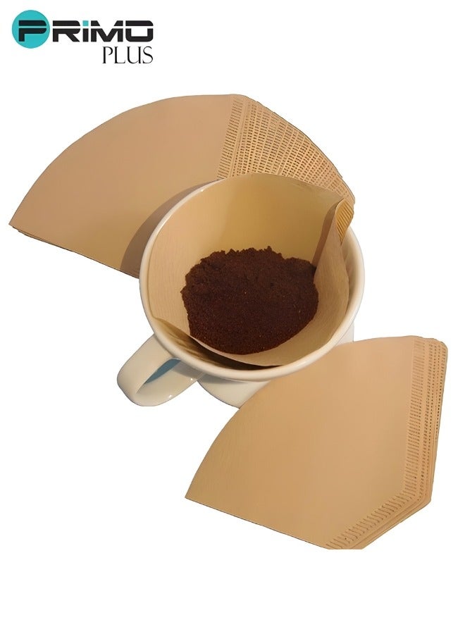 بريمو بلس فلاتر قهوة v60 عدد 100 فلتر مقاس 02 حجم كبير بني - Image 2