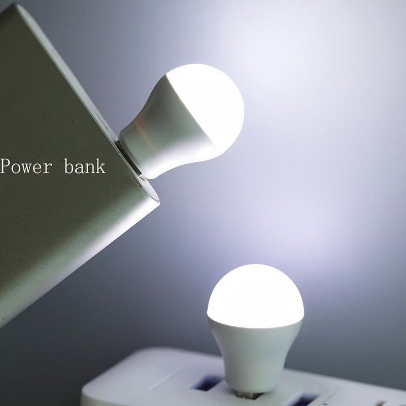 8pcs Mini USB Night Light Warm White Eye Protection Portable LED Reading Lamp - Image 3