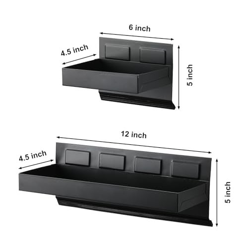 Mayouko Magnetic Toolbox Shelf, Tray and Holder, 4-Piece Magnetic Toolbox Tray Set Tool Box Cabinet Side Shelf Storage, Workshop - Image 4