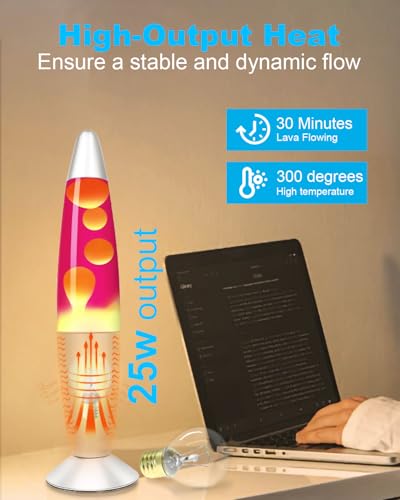 SerBion Lava Lamp Bulb 25 Watt, E17 Intermediate Base 6 Packs The Lava Original Replacement Bulb for 14.5-Inch Lava Lamp, Soft Warm White Glow, Long Life, High Temp Resistance, High-Output Heat S11 Bulb - Image 2