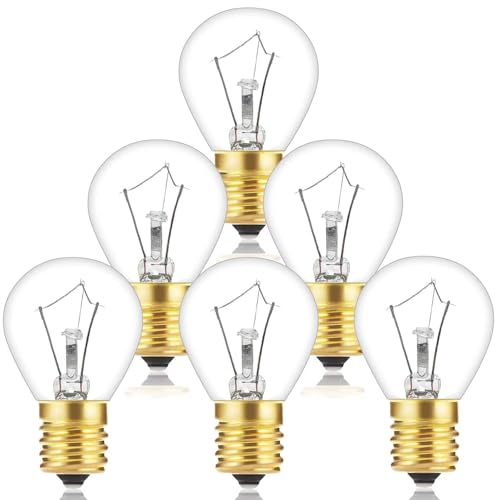 SerBion Lava Lamp Bulb 25 Watt, E17 Intermediate Base 6 Packs The Lava Original Replacement Bulb for 14.5-Inch Lava Lamp, Soft Warm White Glow, Long Life, High Temp Resistance, High-Output Heat S11 Bulb - Image 1
