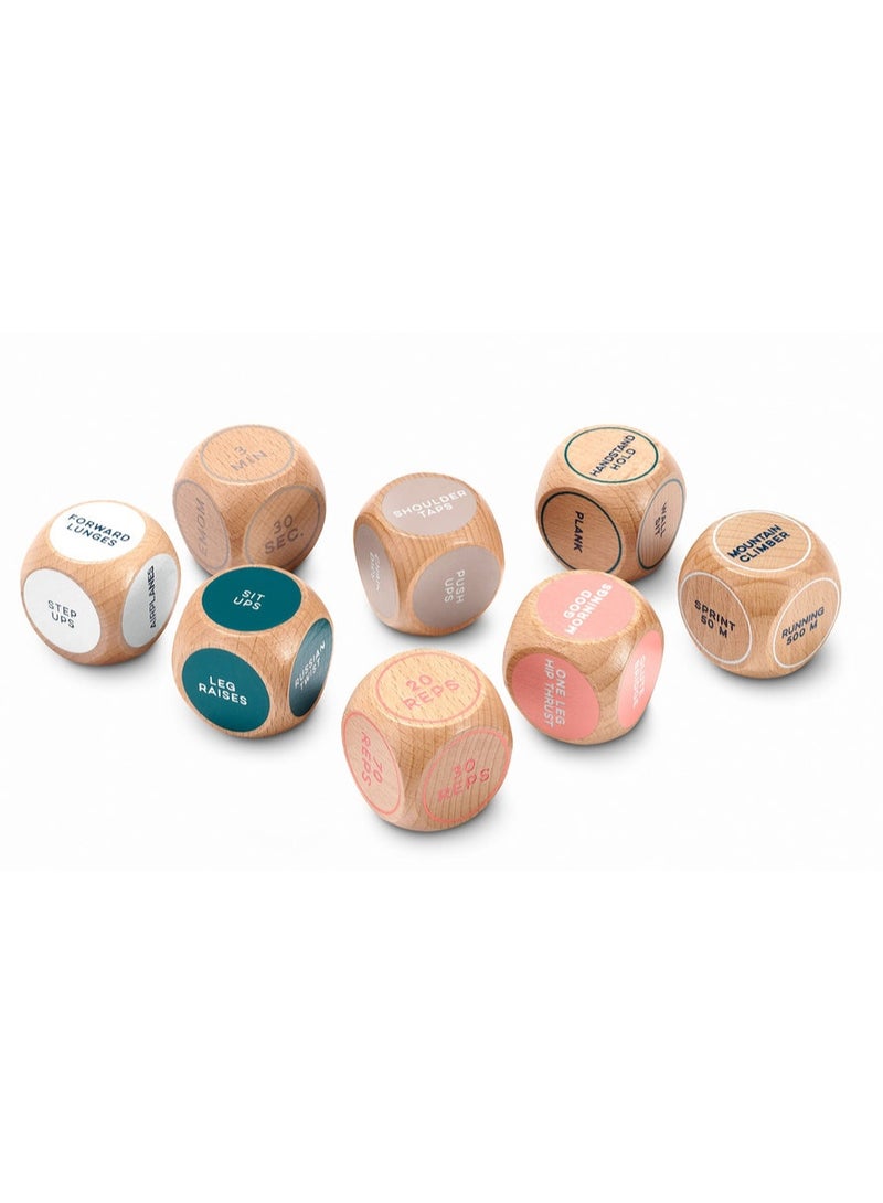 تشيبو مجموعة نرد التمرين من تشيبو (8 نرد من الخشب الصلب) - Image 1