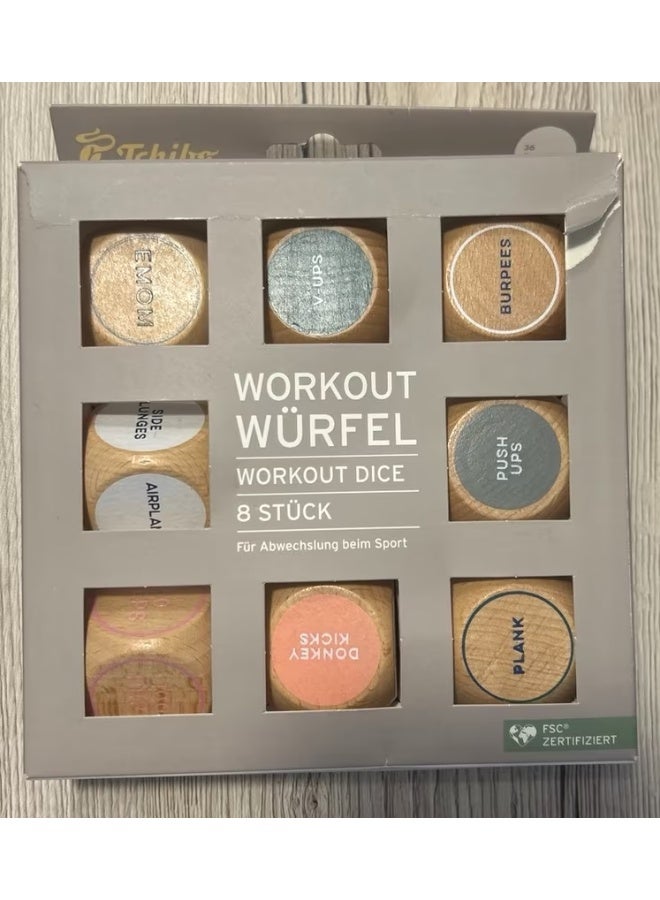 تشيبو مجموعة نرد التمرين من تشيبو (8 نرد من الخشب الصلب) - Image 2