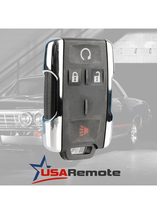 USARemote Key Fob Keyless Entry Remote Start fits Chevy Silverado Colorado/GMC Sierra Canyon 2014 2015 2016 2017 (M3N-32337100 Chrome) - Image 2