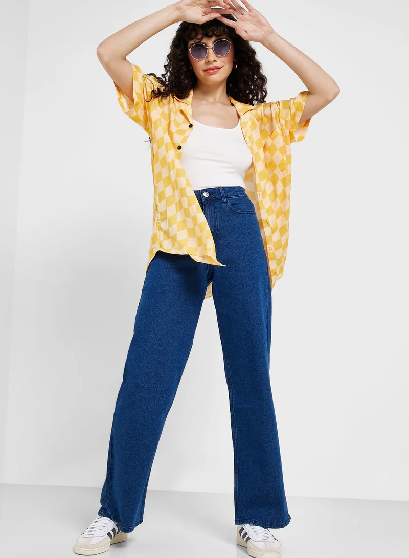 Ginger High Waist Wide Leg Jeans