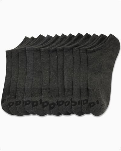 AND1 Mens Low Cut Socks - 12 Pack Performance Stretch Athletic Compression Sock for Men - Sports No Show Socks (6-12.5), Size 6-12.5, Charcoal Grey - Image 3