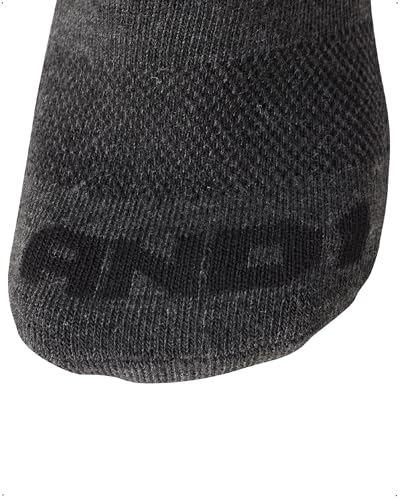 AND1 Mens Low Cut Socks - 12 Pack Performance Stretch Athletic Compression Sock for Men - Sports No Show Socks (6-12.5), Size 6-12.5, Charcoal Grey - Image 5