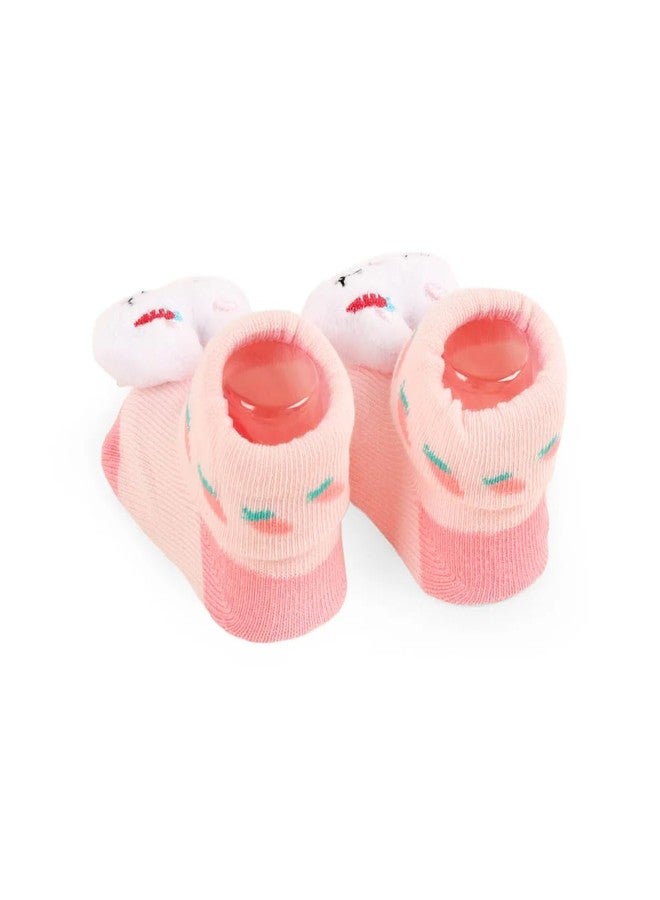 Kicks & Crawl Baby Boys & Baby Girls Anti-skid/slip Kitten Fluff Socks For Baby Boys and Girls Blue/Pink (Pack of 2) - 0-9M - Image 4