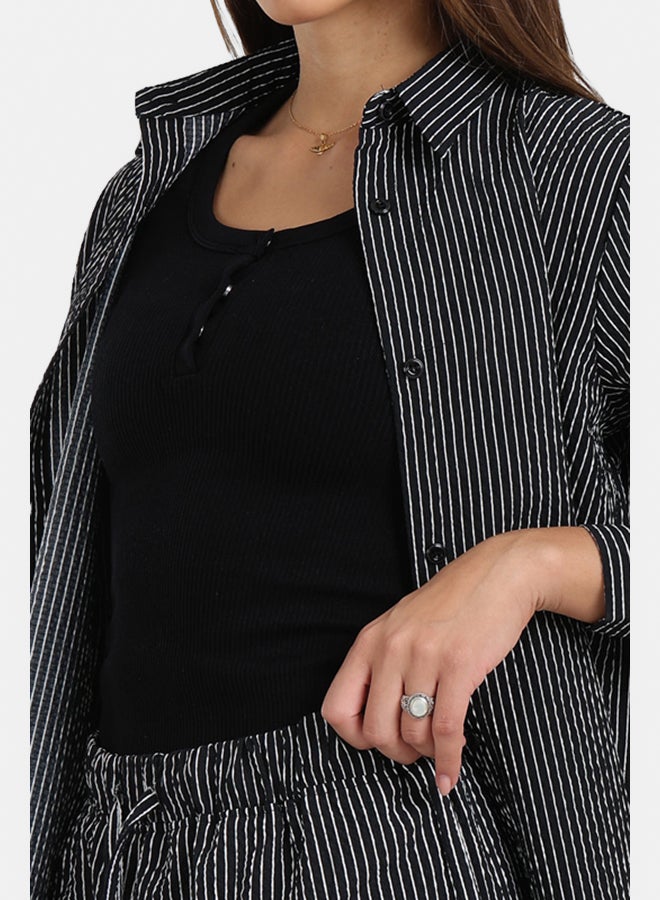 Carina Striped Long-Sleeve Shirt - Image 5