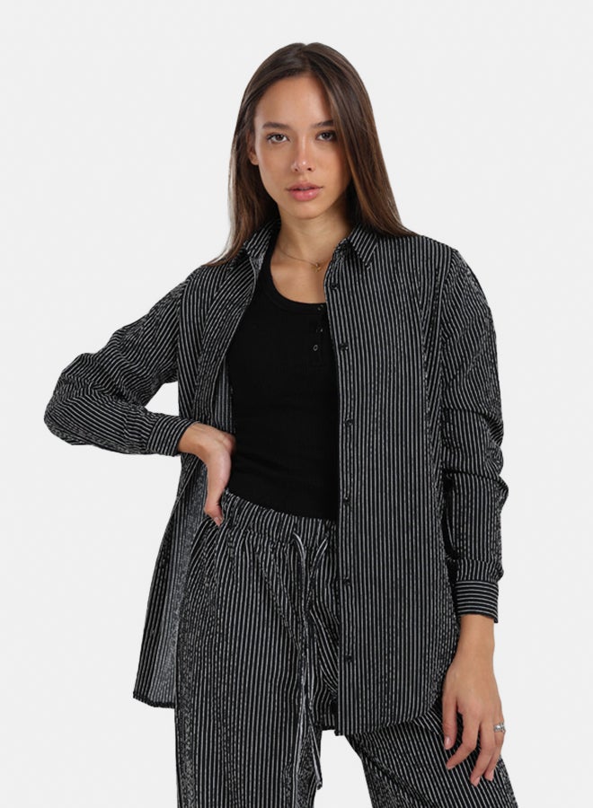 Carina Striped Long-Sleeve Shirt - Image 2