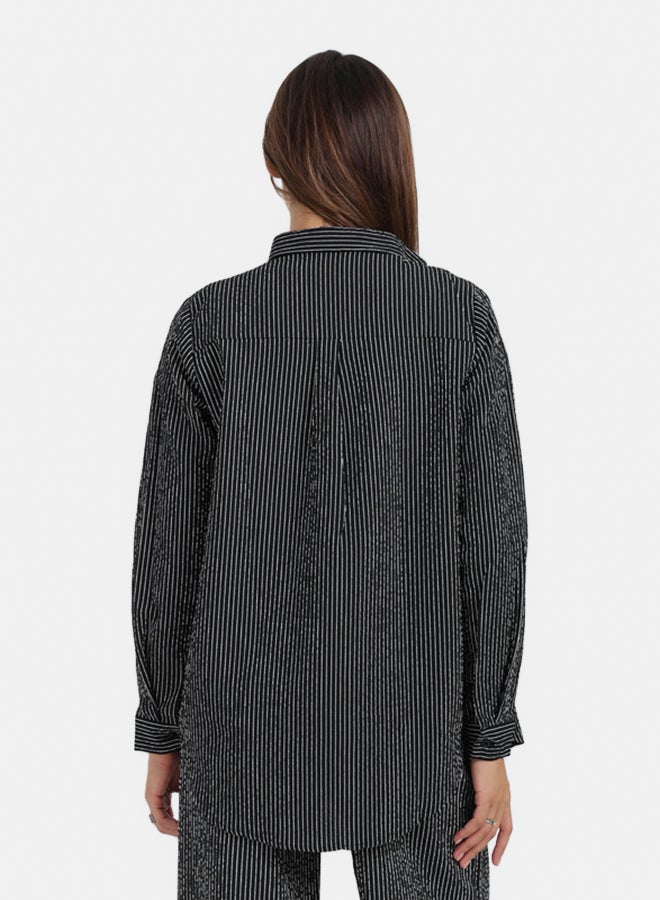 Carina Striped Long-Sleeve Shirt - Image 4