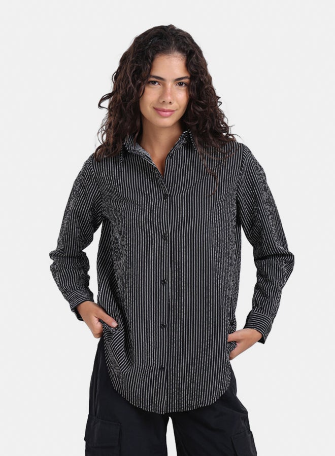 Carina Striped Long-Sleeve Shirt - Image 1