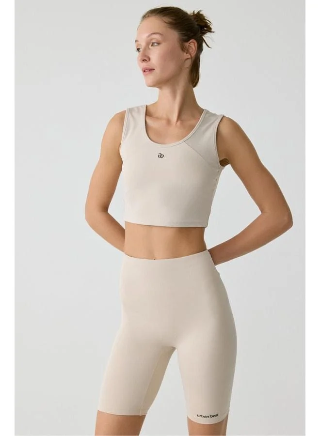 URBAN BEAT NAYLA Women's Tank Top Sportswear Stone-Colored Bustier.