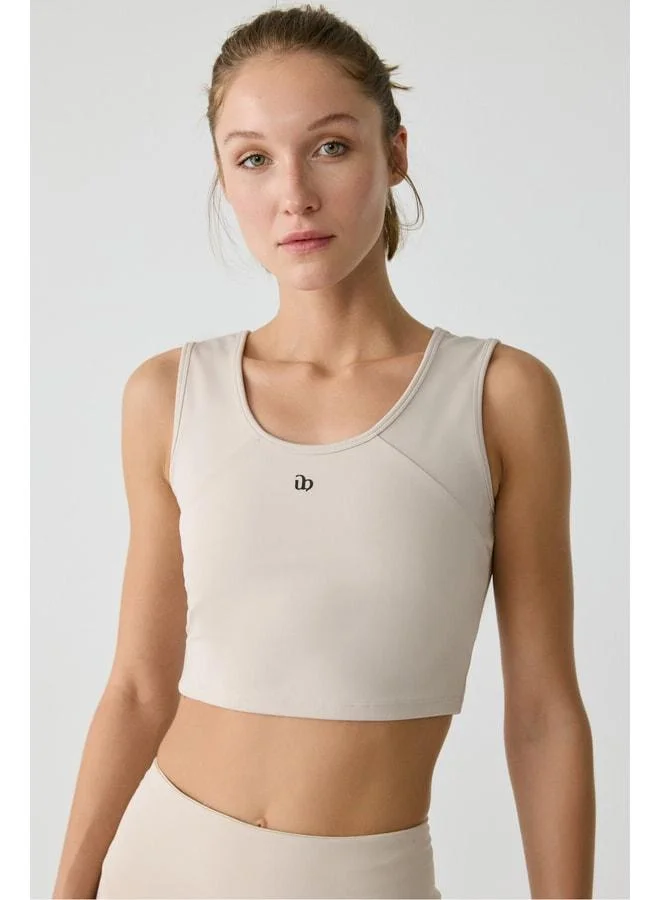 URBAN BEAT NAYLA Women's Tank Top Sportswear Stone-Colored Bustier.