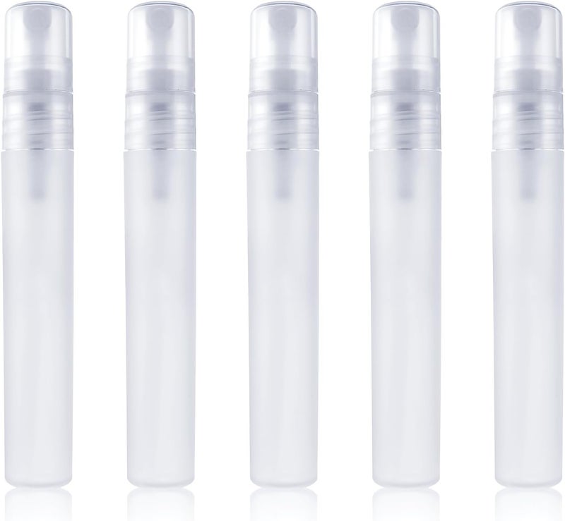 cobee Mini Portable Spray Bottles, Refillable Perfume Bottles Travel Size Small Sample Empty Bottle Containers Travel Outings Spray Boxes Dispensers for Perfume Makeup Remover(5 Packs, 8ml/0.27 oz)