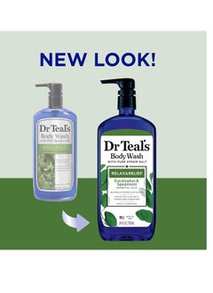 Dr Teal's Body Wash with Pure Epsom Salt, Relax & Relief with Eucalyptus & Spearmint, 24 fl oz (Pack of 4) (Packaging May Vary) - pzsku/Z6EB256E543F65D28CA57Z/45/_/1714461261/b429512c-3b4f-43b5-8c7f-c9345c92220c