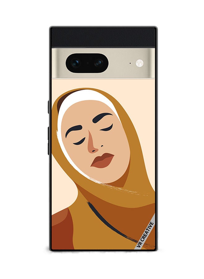 VR CREATIVE Protective Case Cover For Google Pixel 7 Cartoon Woman Shape Design Multicolour - Image 1