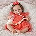 SCOM Reborn Baby Doll 20 Inch Realistic Toddler Girl Doll with Soft Weighted Cloth Body Vinyl Limbs HandRooted Hair Magnetic Pacifier Gift Box Accessories Set ASTM F963 Tested for Kids 3 - Image 4