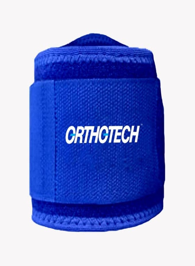 Orthotech Tennis Elbow Support Breathable Adjustable Tennis Golfers for Men brace for pain workout gym Great for Sprained Elbows (Pack of 1, Blue) - Image 5