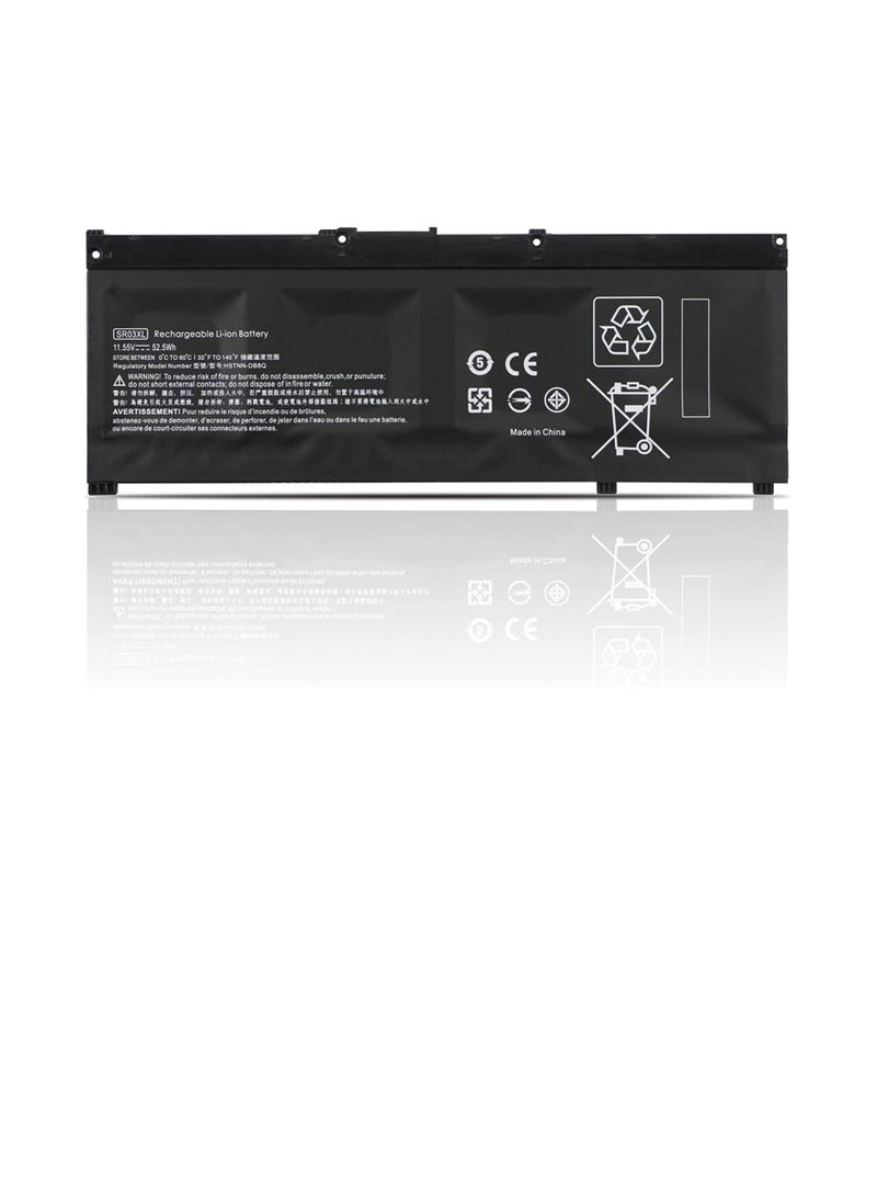 بطارية كمبيوتر محمول SR03XL لـ HP ZBook 15v G5 Mobile Workstation Pavilion 15-CX 17-CD 15T-CX0000 17T-CD000 17T-CD100 15-cx0001na 15-cx0019na HSTNN-DB8Q HSTNN-IB8L L08934-2B1 TPN-Q194 TPN-C133 - Image 1