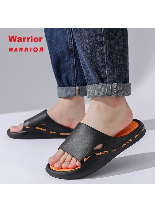 Pull Back Warrior Soft Cushion Thick-soled Men's Sports Indoor And Outdoor Wear-resistant Non-slip Sandals Hl3992 Black And Yellow Size 40-41 - Image 2