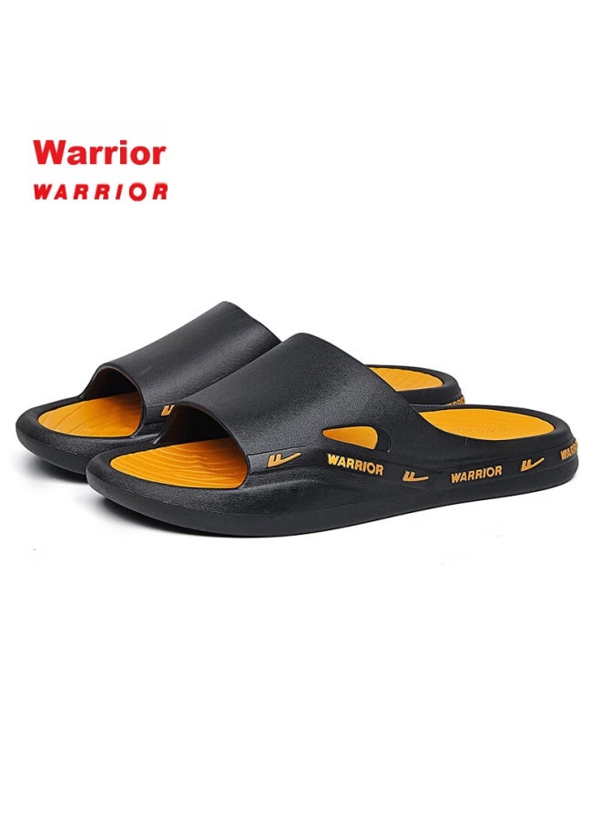 Pull Back Warrior Soft Cushion Thick-soled Men's Sports Indoor And Outdoor Wear-resistant Non-slip Sandals Hl3992 Black And Yellow Size 40-41 - Image 5