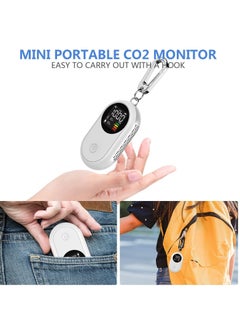 Y&D Mini CO2 Detector, Portable 3-in-1 Lightweight Carbon Dioxide Air Quality Monitor, Temperature Humidity Analyzer Digital Meter for Travel, Camping, Office, School  - Image 4