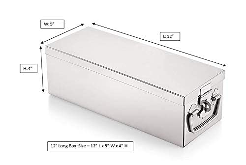 Ginoset Stainless Steel Locker Boxes Jewellery Boxes Cash Peti tools box for all use Size 122 Inch With Powdercoated Gold Finish Large - Image 4