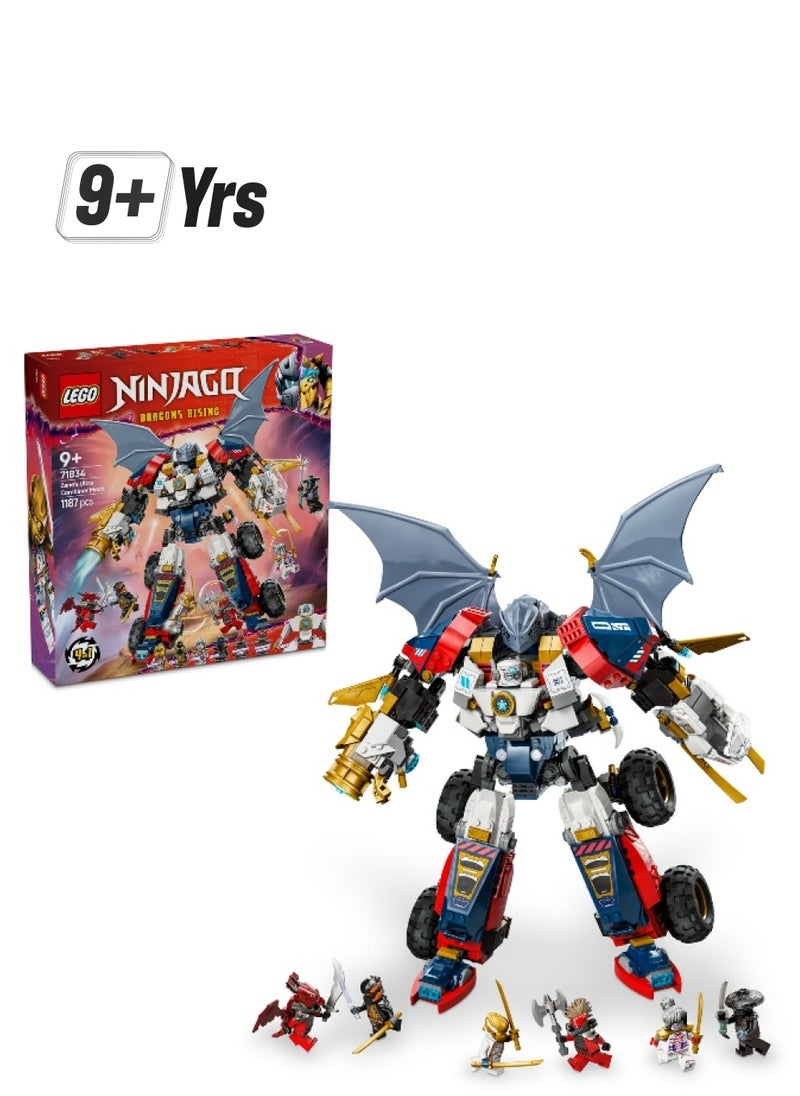 LEGO LEGO NINJAGO Zane’s Ultra Combiner Mech 71834 Building Set (1187 Pieces)  - Image 1