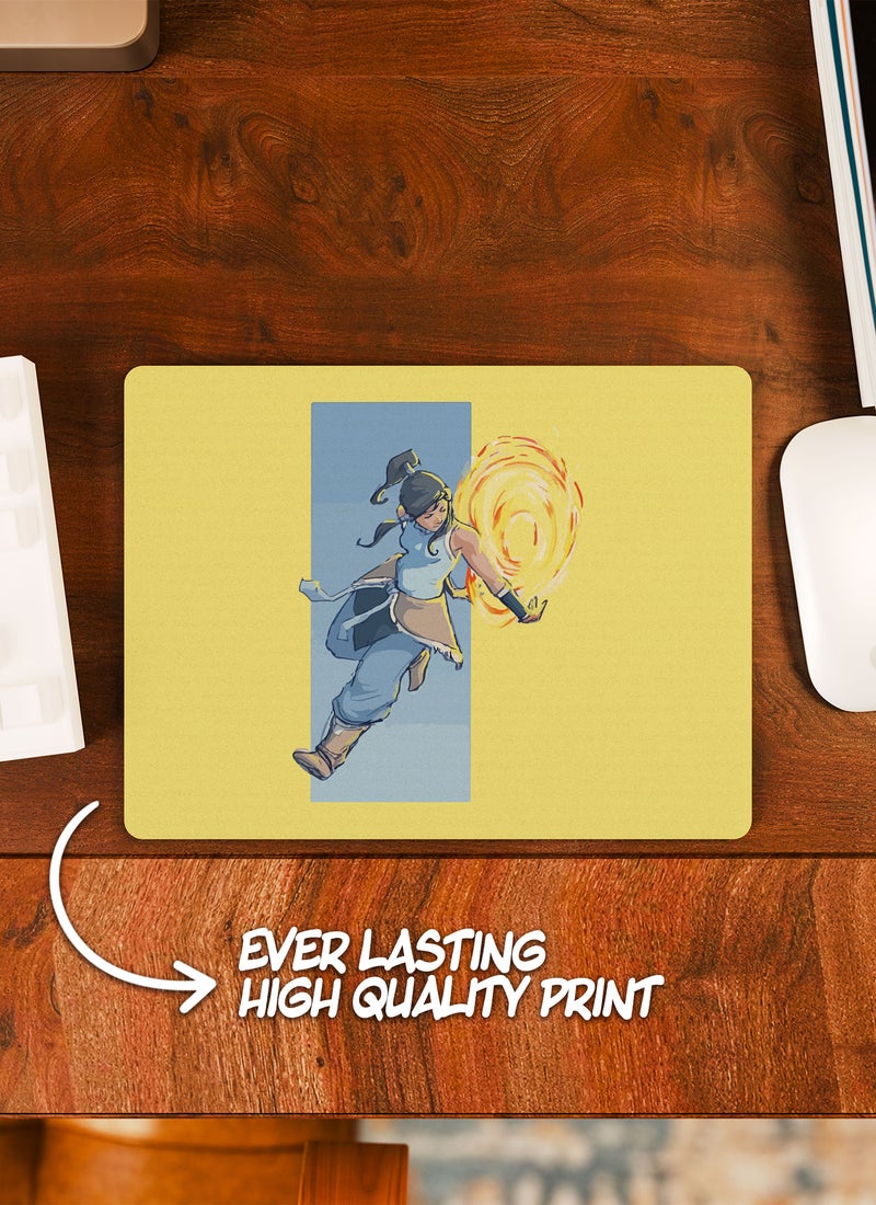 LOUD UNIVERSE Rectangular Desk Mouse Pad The Last Airbender Katara Waterbending Fire Non-Slip Rubber Base Mouse Pad - Image 2