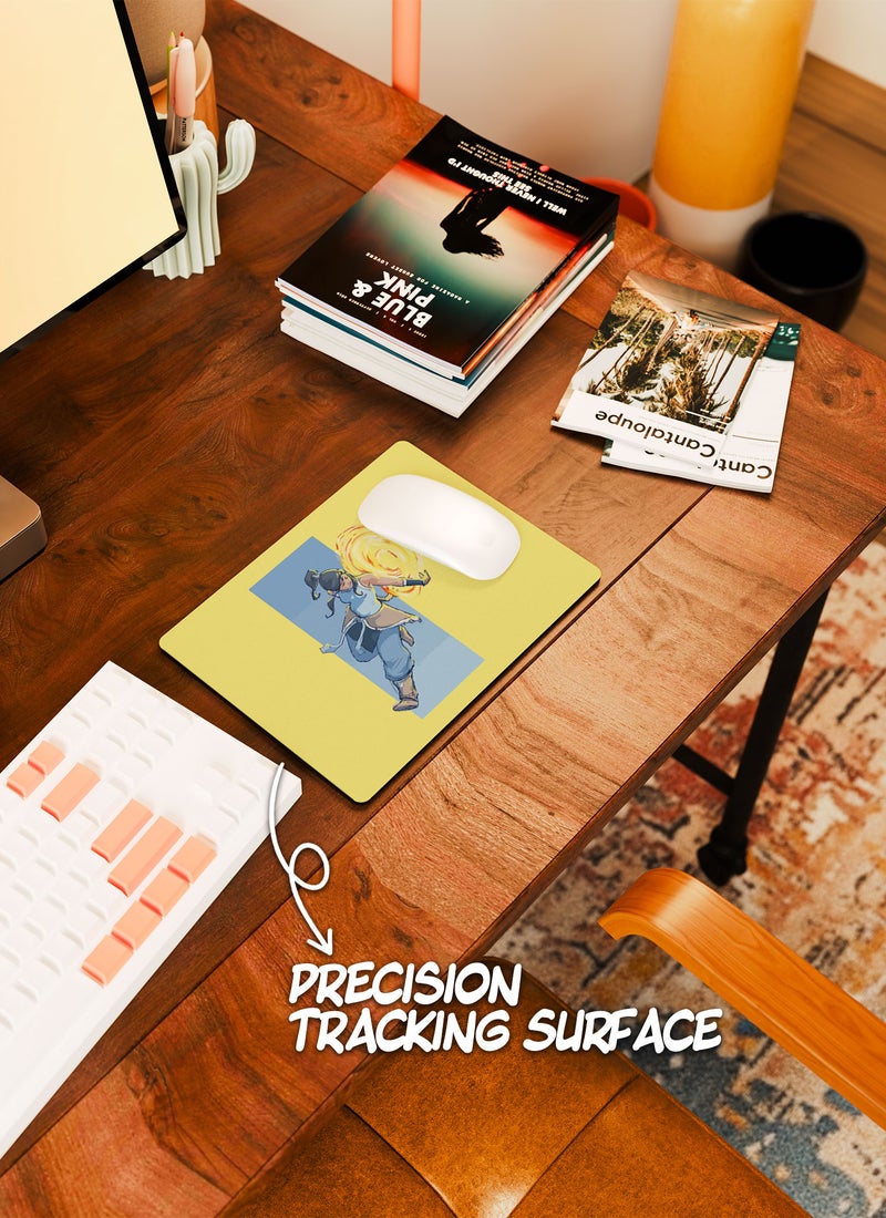 LOUD UNIVERSE Rectangular Desk Mouse Pad The Last Airbender Katara Waterbending Fire Non-Slip Rubber Base Mouse Pad - Image 4