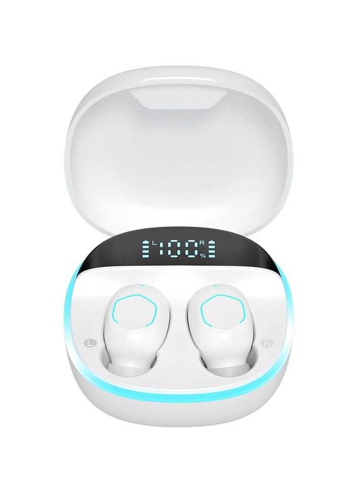 Kolinsky Private Model New M13 Wireless Binaural TWS Mini In-ear Digital Stereo 5.2 Bluetooth Headset(White)