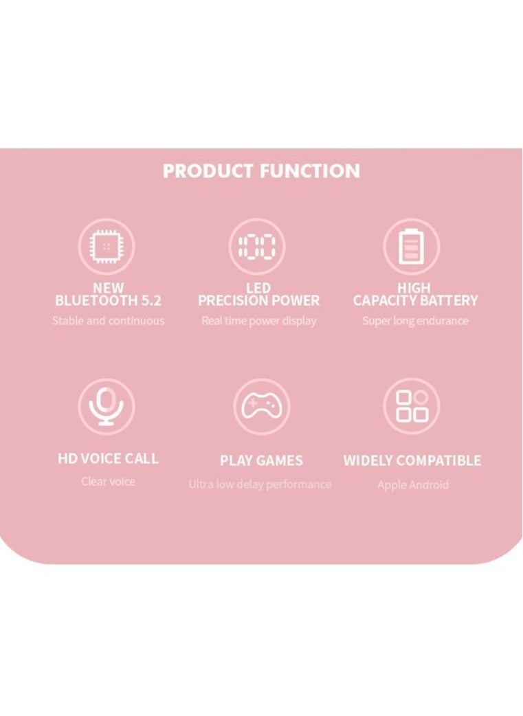 Kolinsky Private Model New M13 Wireless Binaural TWS Mini In-ear Digital Stereo 5.2 Bluetooth Headset(White)