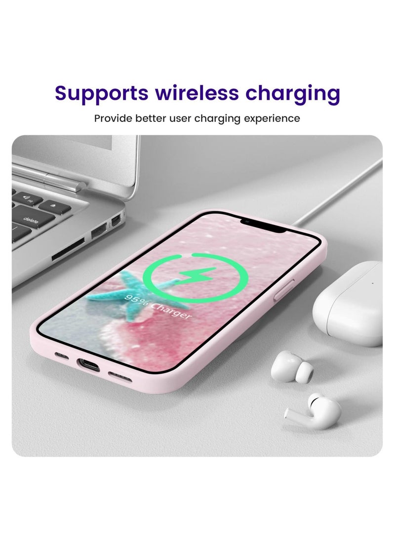 Compatible with iPhone 14 Plus Case, Ultra Slim Fit Phone Case Liquid Silicone Cover with Full Body Protection Anti-Scratch Shockproof Bumper & Soft Microfiber Lining - Image 4