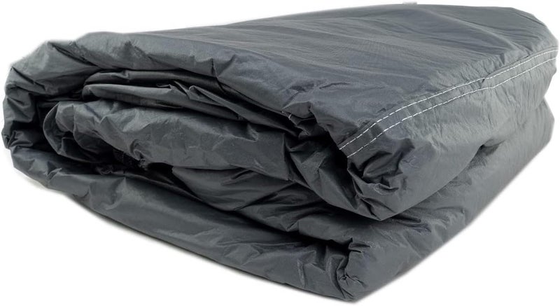 KENCO Car Cover [Toyota Prado] Premium Full Body Cover, Waterproof & UV Protection, PVC with Soft Cotton Backing, Mirror Pockets, Zipper Access, Heavy Duty Stitching - Image 4